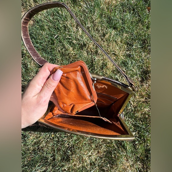 50s Vintage Crocodile Handbag - Picture 13 of 14